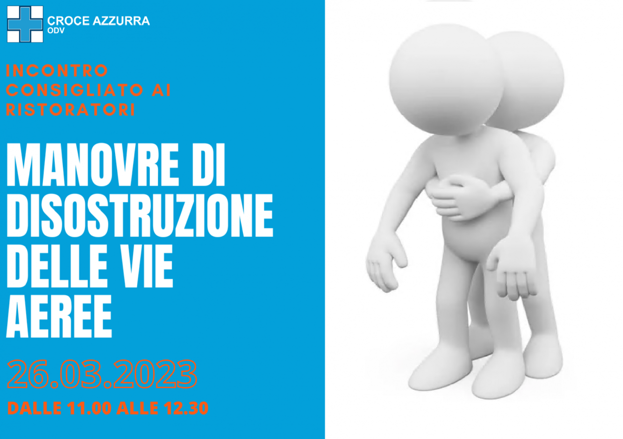 MANOVRE DI DISOSTRUZIONE DELLE VIE AEREE NELL'ADULTO